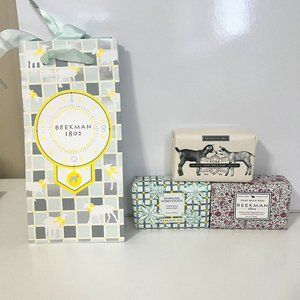 Beekman 1802 3.5-oz Goat Milk Bar Soap Set with Gift Bag!